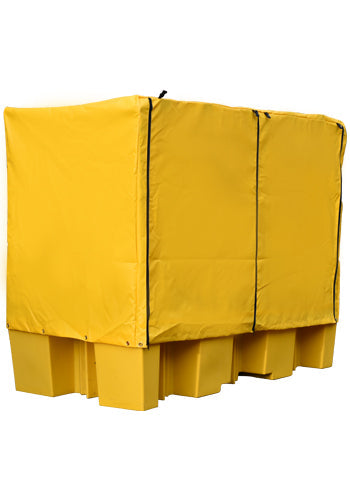 Double IBC Bund Yellow c/w Frame and Yellow Cover